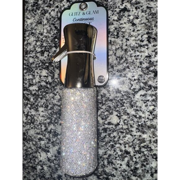 Glitz & Glam Silver Bedazzled Continuous Mist Spray Bottle - Picture 4 of 7